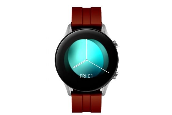 Smartklokke Oro-med Gold Smart Fit 8 Pro, Sølv kropp med brun reim