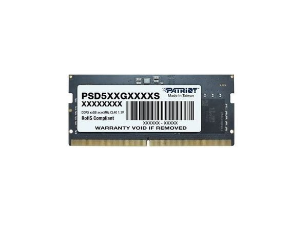 Patriot Signature Line - DDR5 - modul - 16 GB - SO DIMM 262-pin - 5600 MT/s / PC5-44800 - CL46 - 1.1 V - ikke-bufret - on-die ECC