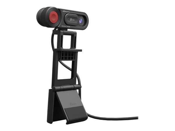 j5create JVU250-N HD-verkkokamera, jossa automaattinen ja manuaalinen tarkennuskytkin, 2 MP, 1920 x 1080 pikseliä, 30 fps, 360p, 480p, 720p, 1080p,...