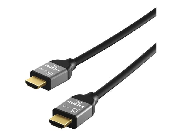 j5create JDC53-N Ultra High Speed 8K UHD HDMI™ -kaapeli, 2 m, HDMI-tyyppi A (vakio), HDMI-tyyppi A (vakio), 3D, 48 Gbit/s, Musta, Harmaa j5create JDC53-N Ultra High Speed 8K UHD HDMI™ -kaapeli, 2 m, HDMI-tyyppi A (vakio), HDMI-tyyppi A (vakio), 3D, 48 Gbit/s, Musta, Harmaa
