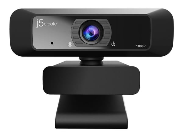 j5create JVCU100-N USB™ HD -verkkokamera 360°-kierrolla, 2,07 MP, 1920 x 1080 pikseliä, Full HD, 30 fps, 640x480@30fps, 1280x720@30fps, 1920x1080@3...