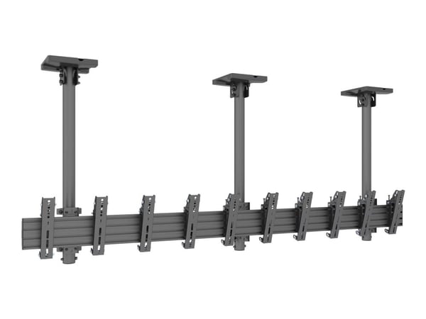 Multibrackets M Pro Series MBC5X1UP - Monteringssats - sida-vid-sida - för menytavla/5 LCD-displayer - aluminium, stål - svart - skärmstorlek: 27"-...