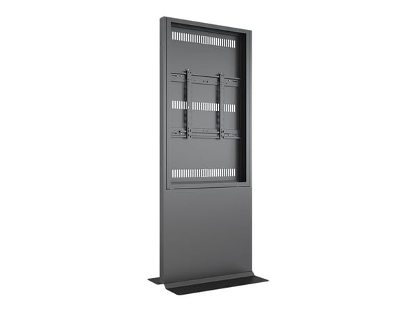 Multibrackets M Pro Series - Stativ - for LCD-skjerm - rammetotem - stål - svart - skjermstørrelse: 55" - plassering på gulv