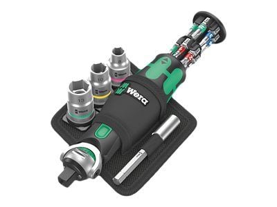 Wera 05004281001, 18 kpl, Musta, Vihreä, Terästä, Musta, Vihreä, 445 g, 14 cm, 5,5 cm