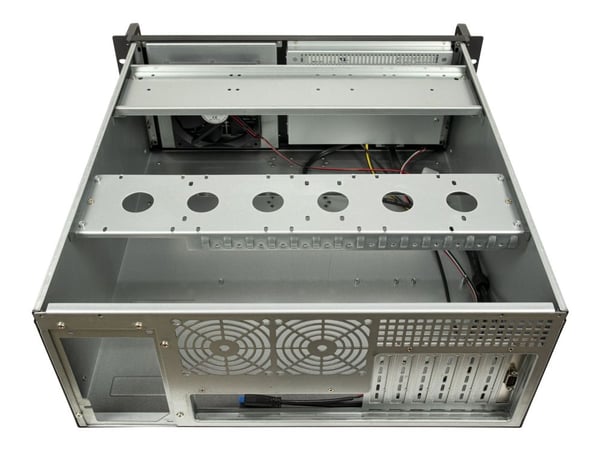 Inter-Tech IPC 4U-4460TFT - Rackmonterbar - utvidet ATX (E-ATX) - ingen strømforsyning (ATX / PS/2) - USB