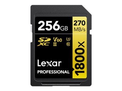 Lexar SDXC 256 GB Professional 1800x UHS-II U3 (180/270 MB/s)