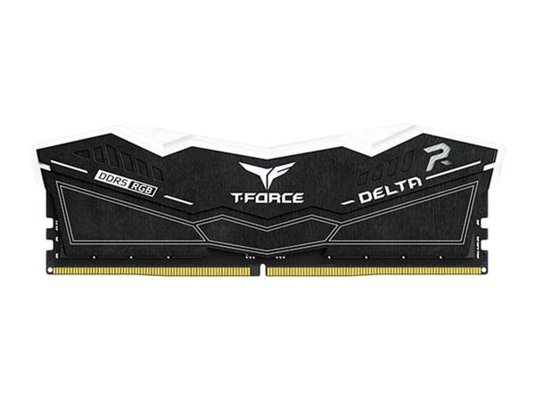 T-Force DELTA RGB - DDR5 - sats - 32 GB: 2 x 16 GB - DIMM 288-pin - 6000 MT/s / PC5-48000 - CL38 - 1.25 V - ej buffrad - on-die ECC - svart