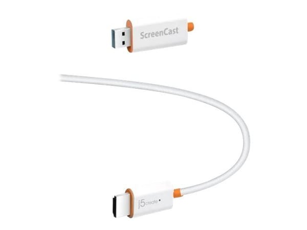 j5create JVAW56 - Trådlöst ljud-/videoadapter - vit