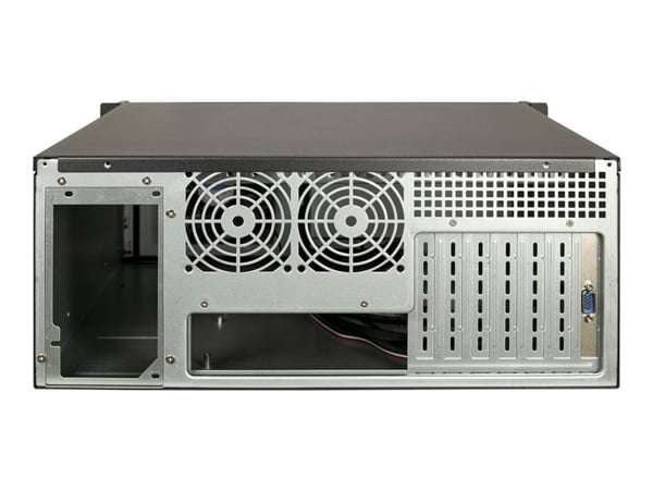 Inter-Tech IPC 4U-4460TFT - Kan monteras i rack - utökad ATX - ingen strömförsörjning (ATX / PS/2) - USB