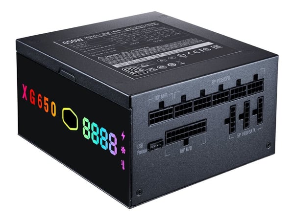 Cooler Master XG650 PLUS PLATINUM - Strømforsyning (intern) - ATX12V 2.53 / EPS12V - 80 PLUS Platinum - AC 100-240 V - 650 watt - aktiv PFC - Europa