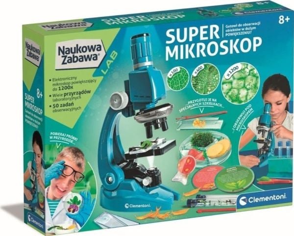 Clementoni Clementoni Vitenskapelig moro. Supermikroskop 50755 Clementoni Clementoni Vitenskapelig moro. Supermikroskop 50755