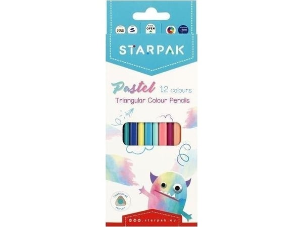 Starpak KYNÄT OLO 12KOL/180 TROJ PASTEL STK 12/144 TROJ PASTEL STK 12/144