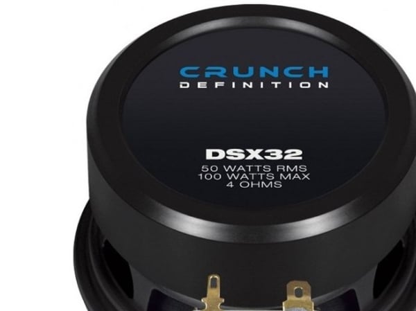 Crunch DSX32, 2-veis, 100 W, 50 W, 4 O, 45 mm, 8,8 cm
