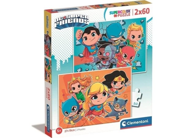 Clementoni Supercolor DC Comics Superfriends, 60 stykker, Tegneserier, 4 år