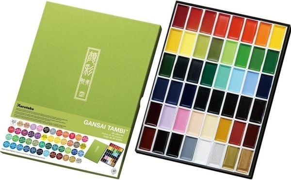 GANSAI TAMBI Aquarel 48 colour set