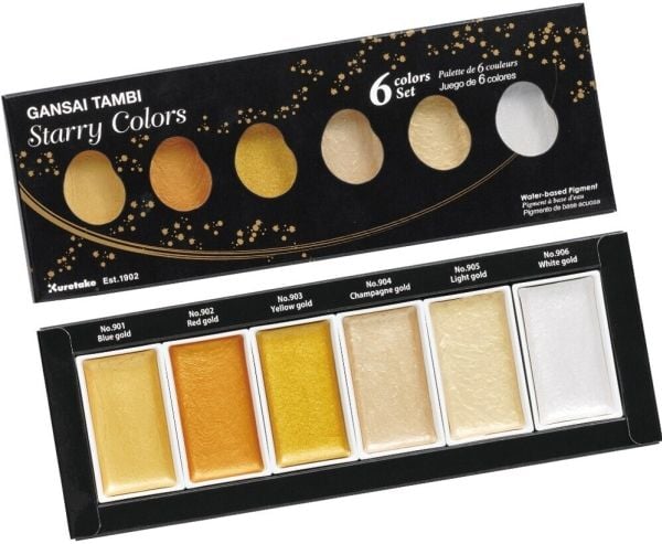 Artequipment GANSAI TAMBI STARRY COLORS fargesett 6 farger