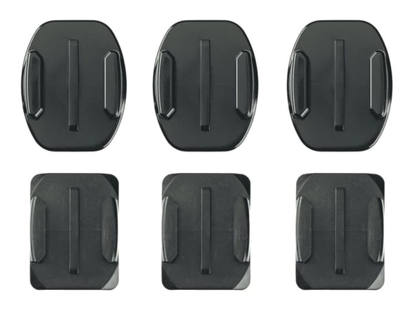 GoPro Curved + Flat Adhesive Mounts - Støttesystem - klebemontering - for HD HERO; HERO+ LCD; HERO3; HERO4 Session; HERO6 Black; HERO7 Black, Silve...
