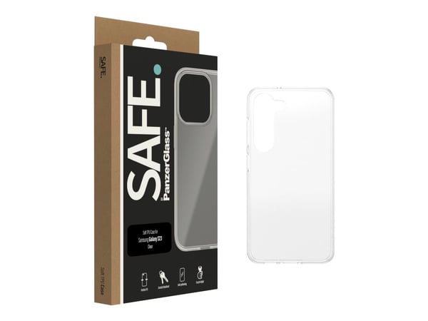 SAFE. by PanzerGlass - Baksidesskydd för mobiltelefon - självreparerande TPU - transparent - för Samsung Galaxy S23