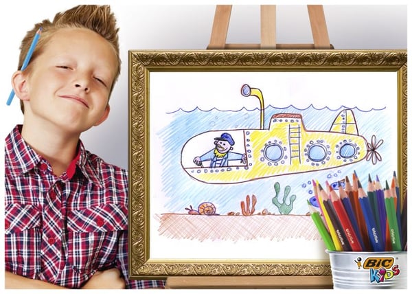 BIC KiDS ecolutions EVOLUTION - Fargeblyant - assorterte levende farger (en pakke 12)