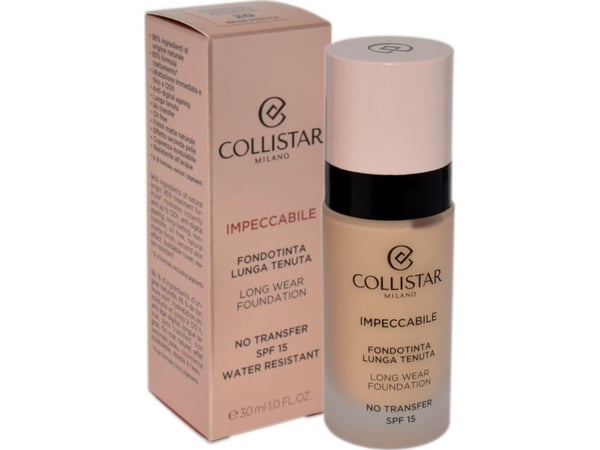Collistar Impeccabile Fondotinta Lunga Tenuta, Pullo, Nestemäinen, Kaikille ihotyypeille, Kosteuttava, Beige, 2G