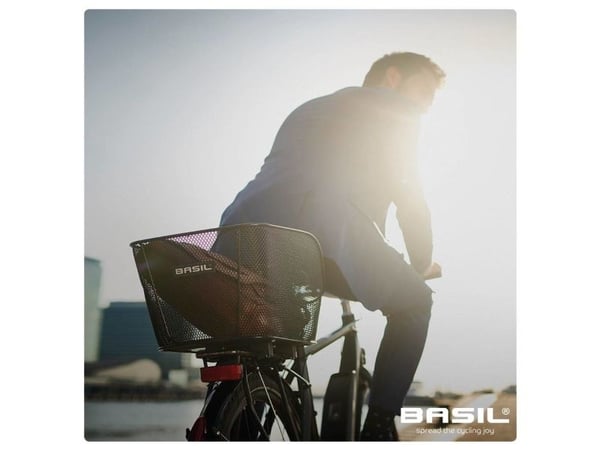 Basil Icon M, Bak, Cykelkorg, Stål, Svart, 26 l, 400 mm