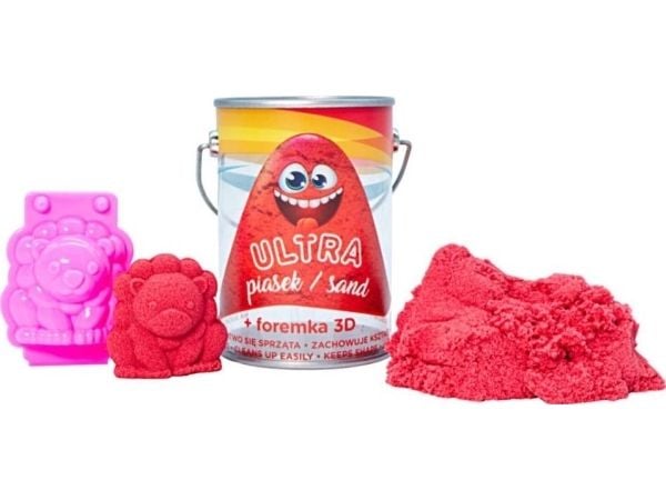 Epee Ultra sand, boks 150 g rød + 3D-form, løve