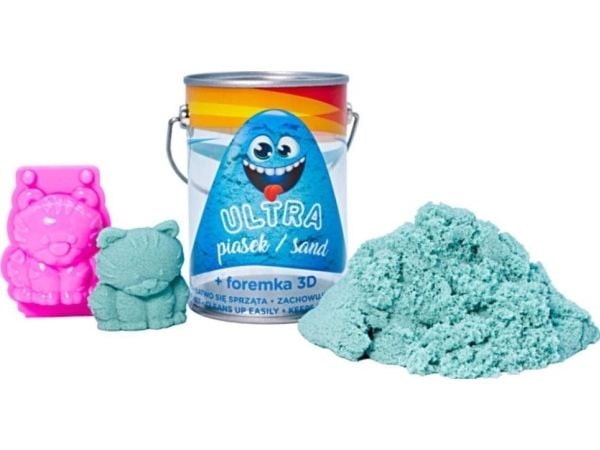 Epee Ultra kinetisk sand i boks 150 g turkis + form