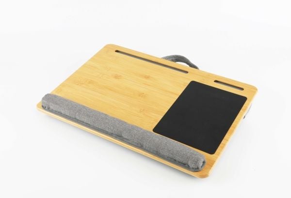 TWIN Laptop desktop with soft pads Bambus 550x365x75 mm