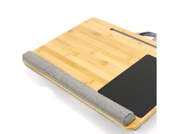 TWIN Laptop desktop with soft pads Bambus 550x365x75 mm