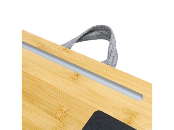 TWIN Laptop desktop with soft pads Bambus 550x365x75 mm