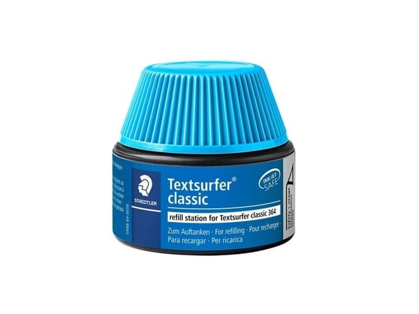 STAEDTLER Textsurfer classic 488 64 - Påfyllingsstasjon - blå - 30 ml
