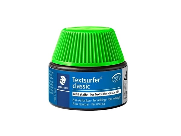 STAEDTLER Textsurfer classic - Påfyllingsstasjon - grønn - 30 ml