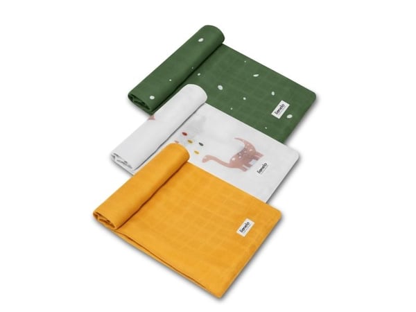 Lionelo Bamboo Textiles - Lo-Bamboo Set Dino Lionelo Bamboo Textiles - Lo-Bamboo Set Dino
