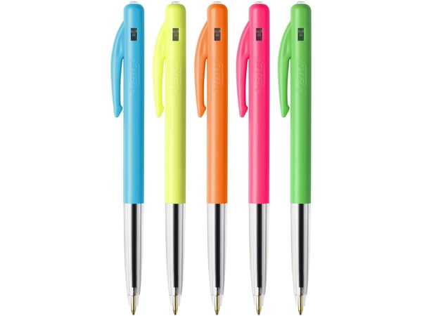 Kuglepen BIC M10 Original Medium Fantasy Colors - med klikkmekanisme - (50 stk.)