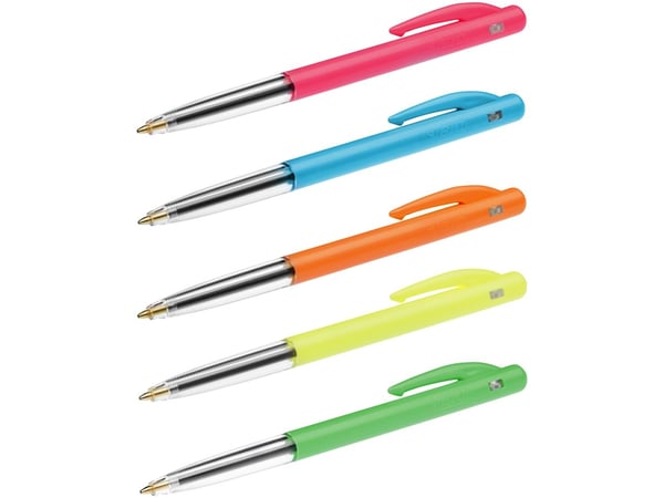 Kuglepen BIC M10 Original Medium Fantasy Colors - med klikkmekanisme - (50 stk.)