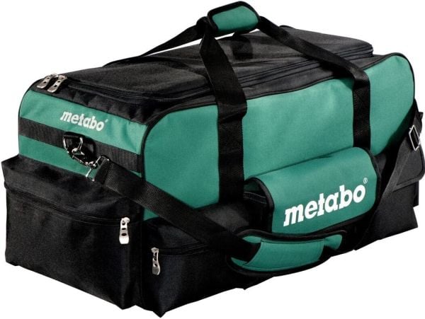Metabo 657007000, Sort, Grønn, Polyester, 5 lommer, Reflekterende, Vannavstøtende, 970 mm, 325 mm