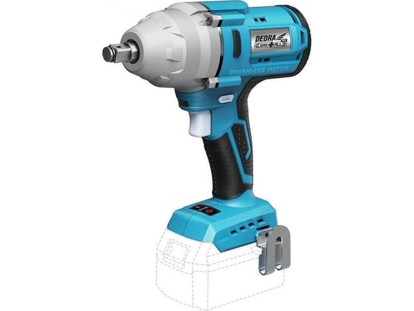 Slagmutternøkkel Dedra KLUCZ UDAROWY AKUMULATOROWY 1/2'' 18V 650NM 0*AH SAS+