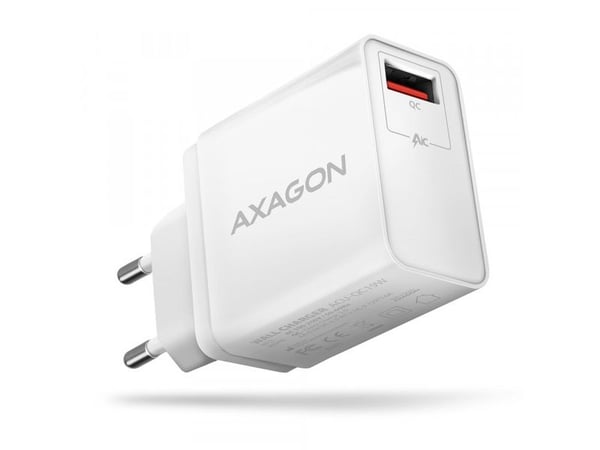 AXAGON ACU-QC19W lader, 1x QC3.0/AFC/FCP/SMART, 19W - hvit