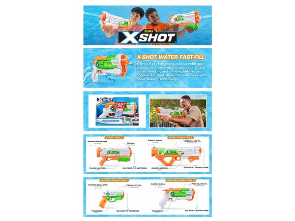 XSHOT Fast-Fill Micro Water Blaster