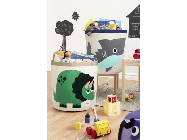3 Sprouts Opbevaringsbeholder Rund, Dinosaur