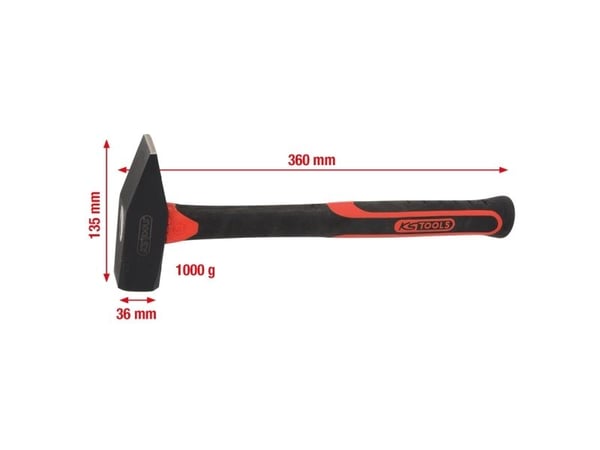 KS Tools 142.1401 1421401 Smideshammare 1000 g 1 st