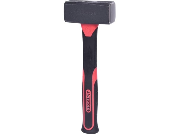 KS Tools 142.5126, Slegge, Stål, Fiberglass, Svart, 26 cm, 1,36 kg