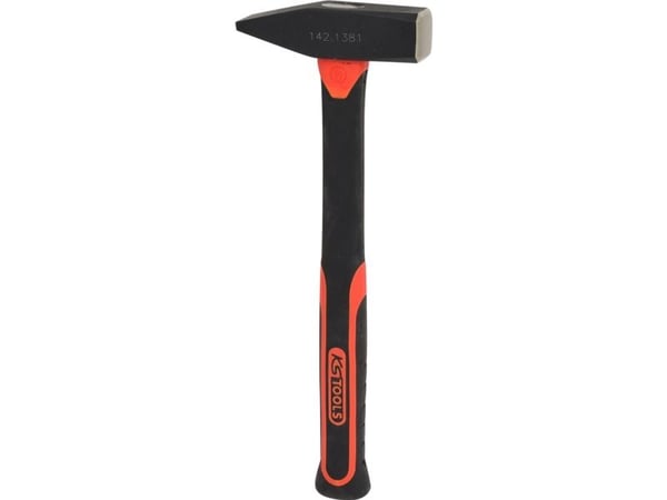 KS Tools 142.1381, Klinkehammer, Stål, Fiberglass, Svart, 35 cm, 920 g