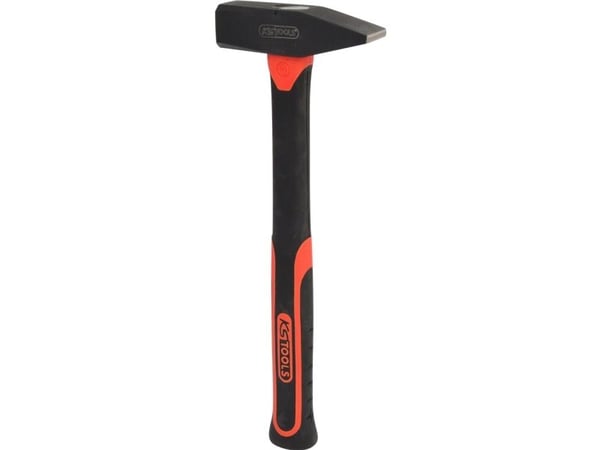 KS Tools 142.1381, Klinkehammer, Stål, Fiberglass, Svart, 35 cm, 920 g