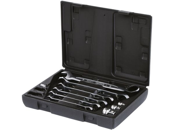 KS Tools 503.4647, Krom-vanadium-stål, 72 stk, DIN 3113, ISO 3318, DIN 3120, ISO 1174, 10 stk, 1,11 kg