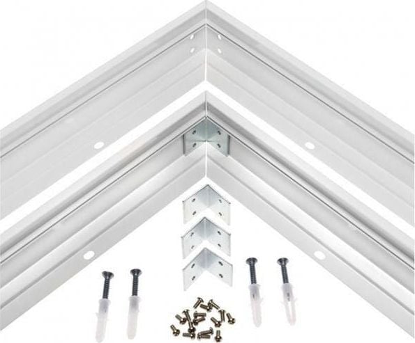 LED-lysramme i aluminium Spectrum, 60x 60 x 43 cm