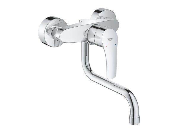 Grohe Eurosmart - Kjøkkenkran / blandebatteri for vegg - Krom - 31391003