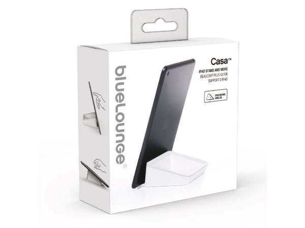 Bluelounge Nest, E-Bok leser, Mobiltelefon/smarttelefon, Plate / UMPC, Passiv holder, Innendørs, Blå, Hvit