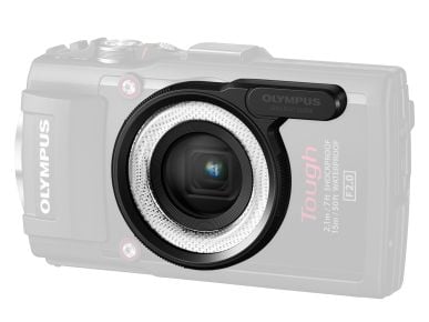Olympus LG-1 - LED-lysføring - for Olympus TG-2; Stylus TG-2; Stylus Tough TG-2, TG-3; Tough TG-1, TG-2, TG-3, TG-5, TG-6