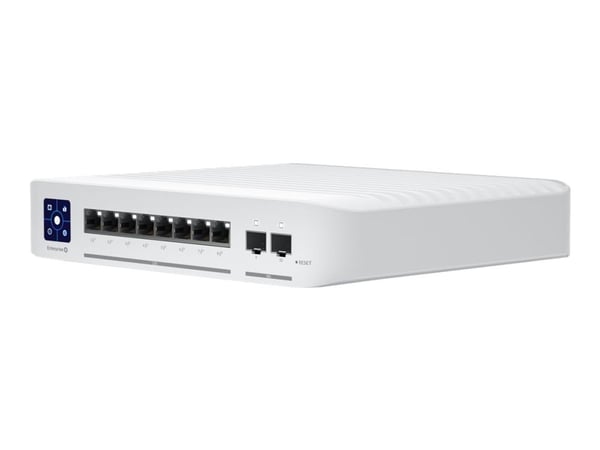 Ubiquiti UniFi Enterprise - Switch - L3 - Styrt - 8 x 10/100/1000/2.5G (PoE+) + 2 x 1 Gigabit / 10 Gigabit SFP+ (opplink) - stasjonær - PoE+ (120 W)